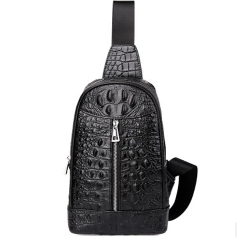 Men Chest Bags Crocodile Genuine Leather Men Messenger Bag Fashion First Layer Cow Leather Small Single Shoulder Bags
Men Chest Bags Crocodile Genuine Leather Men Messenger Bag Fashion First Layer Cow Leather Small Single Shoulder Bags