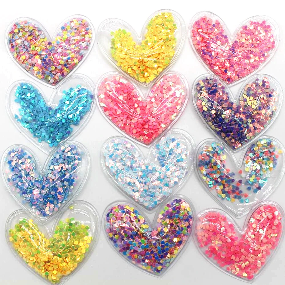 5.3x5.9cm heart 10pcs transparent plastic bag colorful DIY handmade sequins hairpin accessories hat decoration soft clothing mix
5.3x5.9cm heart 10pcs transparent plastic bag colorful DIY handmade sequins hairpin accessories hat decoration soft clothing mix