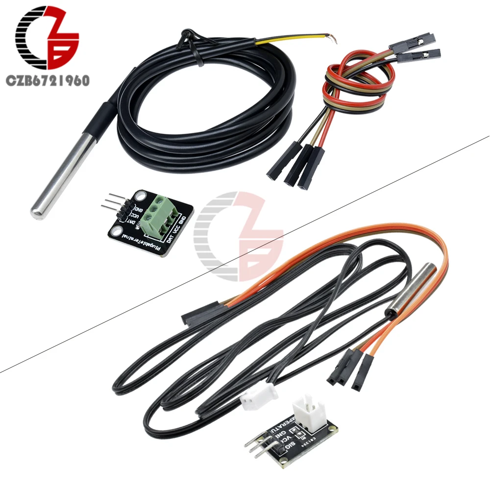 DS18B20 NTC 10K 1% 3950 Temperature Sensor Module High Precision Thermal Thermistor Probe for Thermometer Temperature Controller
DS18B20 NTC 10K 1% 3950 Temperature Sensor Module High Precision Thermal Thermistor Probe for Thermometer Temperature Controller