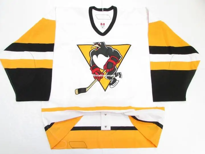 

Wilkes Barre Scranton Penguins Pro Premier White Custom Double Stitched Jerseys