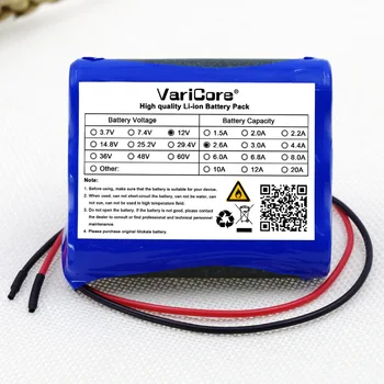 Varicore New 12 V 2600 mAh 18650 Li-ion Battery CCTV Batteries for the camera 12.6 V to 11.1 V 2.6a
Varicore New 12 V 2600 mAh 18650 Li-ion Battery CCTV Batteries for the camera 12.6 V to 11.1 V 2.6a