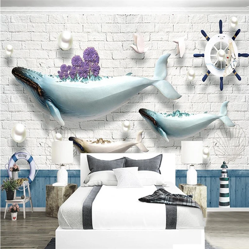 beibehang Custom Photo Wallpaper Mural Sticker Ocean Whale Lighthouse Sailing Boat Brick Mediterranean Continental Backdrop Wall
beibehang Custom Photo Wallpaper Mural Sticker Ocean Whale Lighthouse Sailing Boat Brick Mediterranean Continental Backdrop Wall