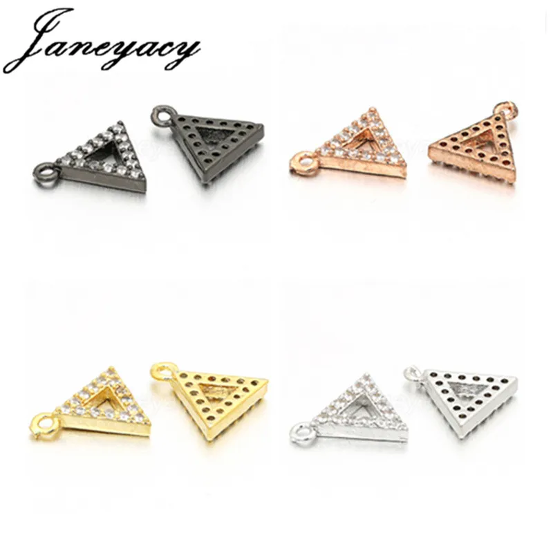 Janeyacy New Triangle Jewelry Accessories Zircon Pendant Earrings Necklace Accessories DIY Production Bracelet CZ Accesorios C19
Janeyacy New Triangle Jewelry Accessories Zircon Pendant Earrings Necklace Accessories DIY Production Bracelet CZ Accesorios C19