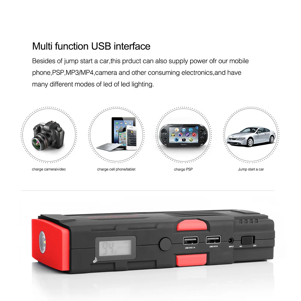 2019 NEW Bolt Power D11 600 Amp Peak With 16500mAh Portable Car Battery Jump Starter QI C Dropshipping
2019 NEW Bolt Power D11 600 Amp Peak With 16500mAh Portable Car Battery Jump Starter QI C Dropshipping