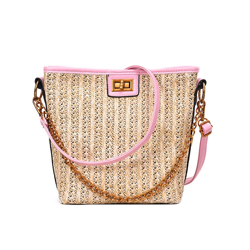 Woven rattan bag bucket-shaped straw women's shoulder bag beach handbag ladies summer beach bag portable Messenger bag 2019 new
Woven rattan bag bucket-shaped straw women's shoulder bag beach handbag ladies summer beach bag portable Messenger bag 2019 new