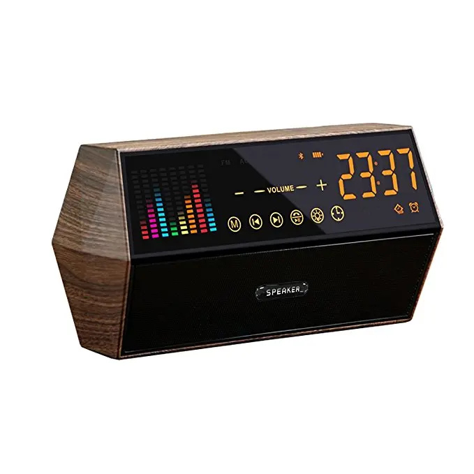 Bluetooth Speaker, 2018 Elexus Portable Wireless Bluetooth 4.2 Stereo Speaker with FM Radio Digital Alarm Clock Supported TF Ca
Bluetooth Speaker, 2018 Elexus Portable Wireless Bluetooth 4.2 Stereo Speaker with FM Radio Digital Alarm Clock Supported TF Ca