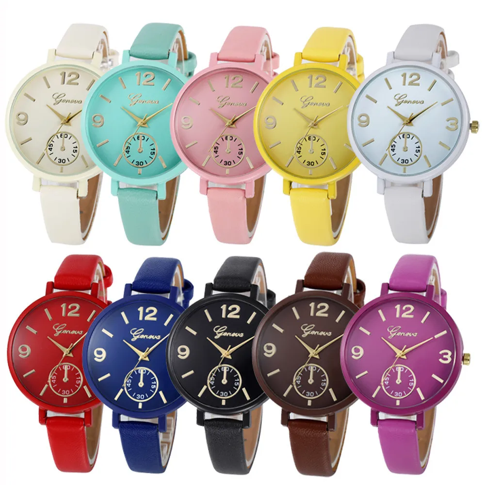 Reloj Mujer 2019 Watches Women Fashion Unisex GENEVA Leather Quartz Analog Wrist Watch montre femme Bayan Kol Saati Dropship Ff
Reloj Mujer 2019 Watches Women Fashion Unisex GENEVA Leather Quartz Analog Wrist Watch montre femme Bayan Kol Saati Dropship Ff