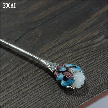 100% real S925 sterling silver vintage craft ladies traditional burnt blue Hetian natural ston lotus flower rich flowers hairpin
100% real S925 sterling silver vintage craft ladies traditional burnt blue Hetian natural ston lotus flower rich flowers hairpin