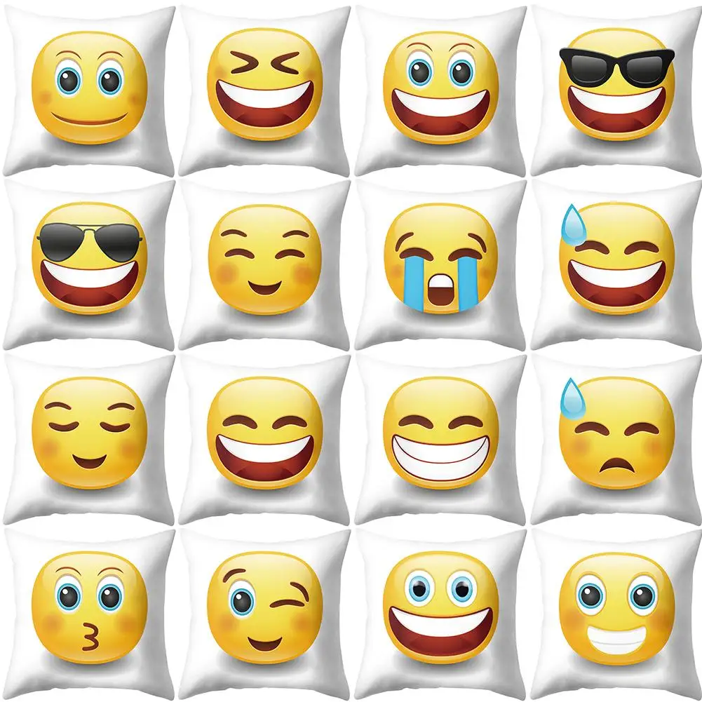 Funny Emoji Facial Express Throw Pillow Case Cushion Cover Home Car Sofa Decor 45cm x 45cm New
Funny Emoji Facial Express Throw Pillow Case Cushion Cover Home Car Sofa Decor 45cm x 45cm New