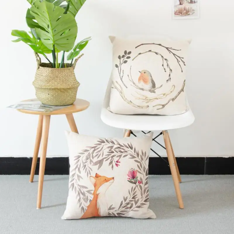Modern Minimalist Cartoon Pillow Case Animal Bird Deer Elephant Teapot Love Feathers Horse Fox Flower Cushion Cover For Chair
Modern Minimalist Cartoon Pillow Case Animal Bird Deer Elephant Teapot Love Feathers Horse Fox Flower Cushion Cover For Chair