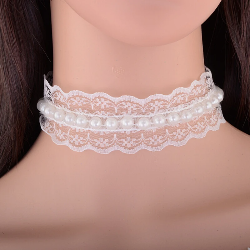 Stimulated Pearl Sexy Hollowed Lace Crochet Collar Choker Necklace Women's Vintage Black Retro Gothic Charm Jewelry Best Gift
Stimulated Pearl Sexy Hollowed Lace Crochet Collar Choker Necklace Women's Vintage Black Retro Gothic Charm Jewelry Best Gift
