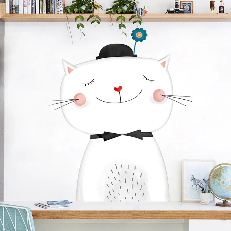 DIY Cartoon Lovely Cat Kids Wall Stickers Cute Animal Baby Rooms Home Decor Poster Wallstickers
DIY Cartoon Lovely Cat Kids Wall Stickers Cute Animal Baby Rooms Home Decor Poster Wallstickers