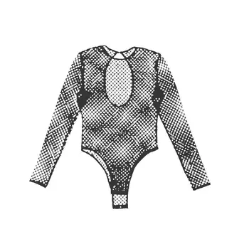 Fashion Sexy Women Mesh Fish Net Slim Bodysuit Leotard Top Long Sleeve Playsuit Jumpsuit
Fashion Sexy Women Mesh Fish Net Slim Bodysuit Leotard Top Long Sleeve Playsuit Jumpsuit