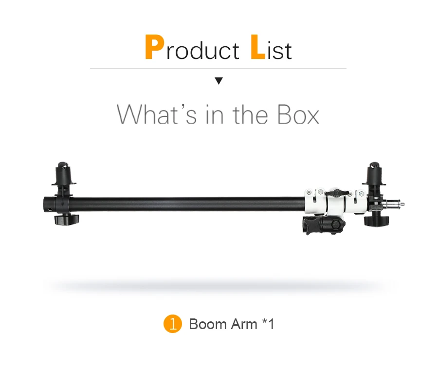 Description Picture 3 of itemHolder Bracket Swivel Head Reflector Disc Arm Support with Telescopic Boom Arm Top Light Sandbag for Speedlite Mini Flash Strobe