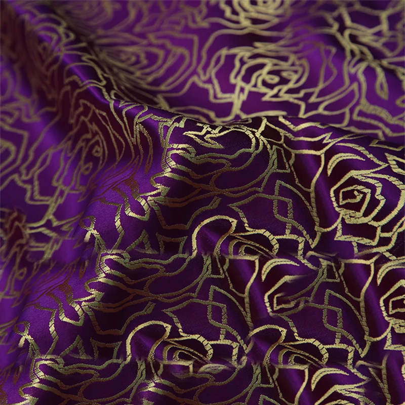 Purple Rose style Metallic Jacquard Brocade Fabric for dress bag tent costume sewing cloth fabric patchwork upholstery
Purple Rose style Metallic Jacquard Brocade Fabric for dress bag tent costume sewing cloth fabric patchwork upholstery