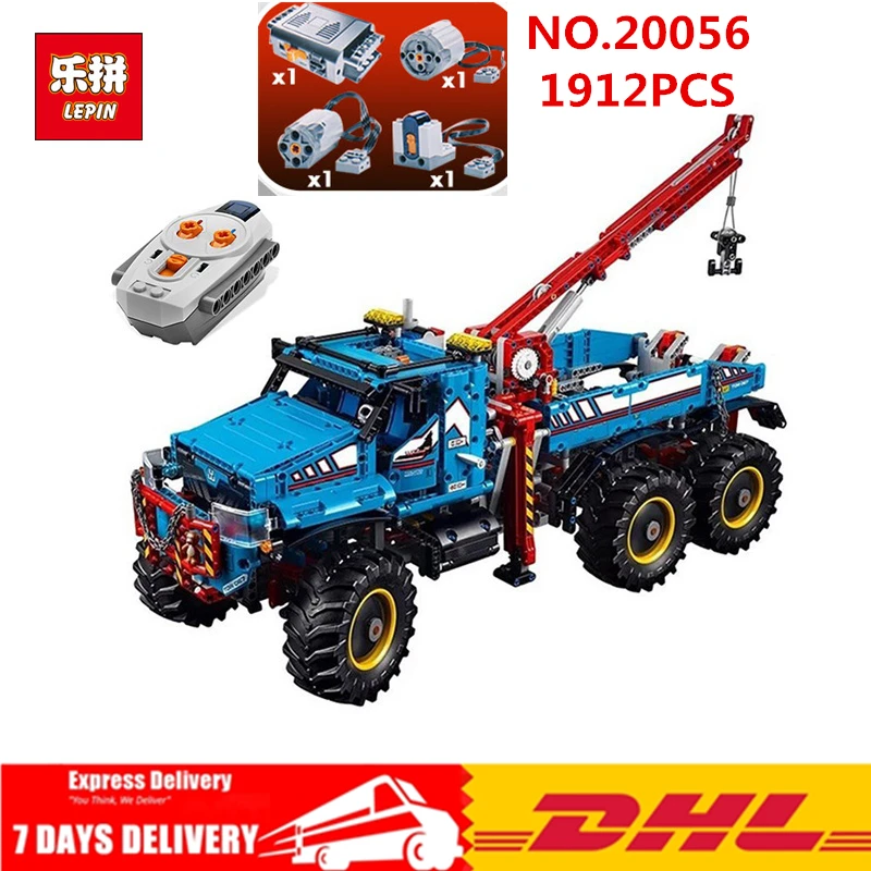 DHL Lepin 20056 Technic Series The Ultimate All Terrain 6X6 Remote Control Truck Set Building Blocks Bricks Toys legoing 42070
DHL Lepin 20056 Technic Series The Ultimate All Terrain 6X6 Remote Control Truck Set Building Blocks Bricks Toys legoing 42070