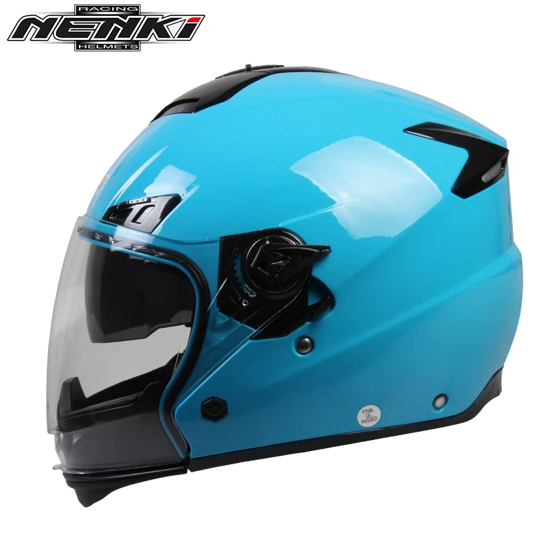 Image Double Lens Modular Motorcycle Helmet Capacete Casco Motorbike Casque Dirt Bike Helmets Nenki Brand OF850