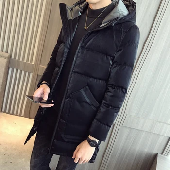 New Men Parkas Fashion Winter Hooded Jacket Warm Classic Solid Thicken Long Coat Male Slim Fit Cotton Padded Down Outerwear
New Men Parkas Fashion Winter Hooded Jacket Warm Classic Solid Thicken Long Coat Male Slim Fit Cotton Padded Down Outerwear