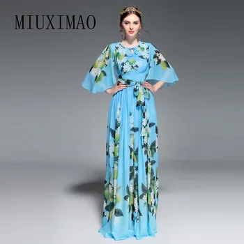 Custom Plus Size Dress 2018 Spring Newest Fashion A-Line O-Neck Flare Sleeve Print Sashes Elegant Ankle-Length Long Dress Women
Custom Plus Size Dress 2018 Spring Newest Fashion A-Line O-Neck Flare Sleeve Print Sashes Elegant Ankle-Length Long Dress Women