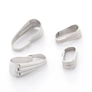 100pcs 6x2.5/9x3.9mm Stainless Steel Pendant Bails Clips Pendant Connectors Clasps Accesorries for Jewelry Making Findings DIY
100pcs 6x2.5/9x3.9mm Stainless Steel Pendant Bails Clips Pendant Connectors Clasps Accesorries for Jewelry Making Findings DIY