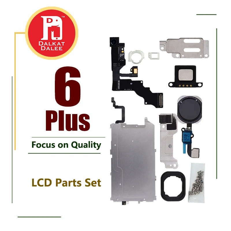 Screen LCD Metal Bracket Front Camera Flex Cable Earpiece Metal Bracket Complete Small Parts Set Replacement for iPhone 6 Plus
Screen LCD Metal Bracket Front Camera Flex Cable Earpiece Metal Bracket Complete Small Parts Set Replacement for iPhone 6 Plus