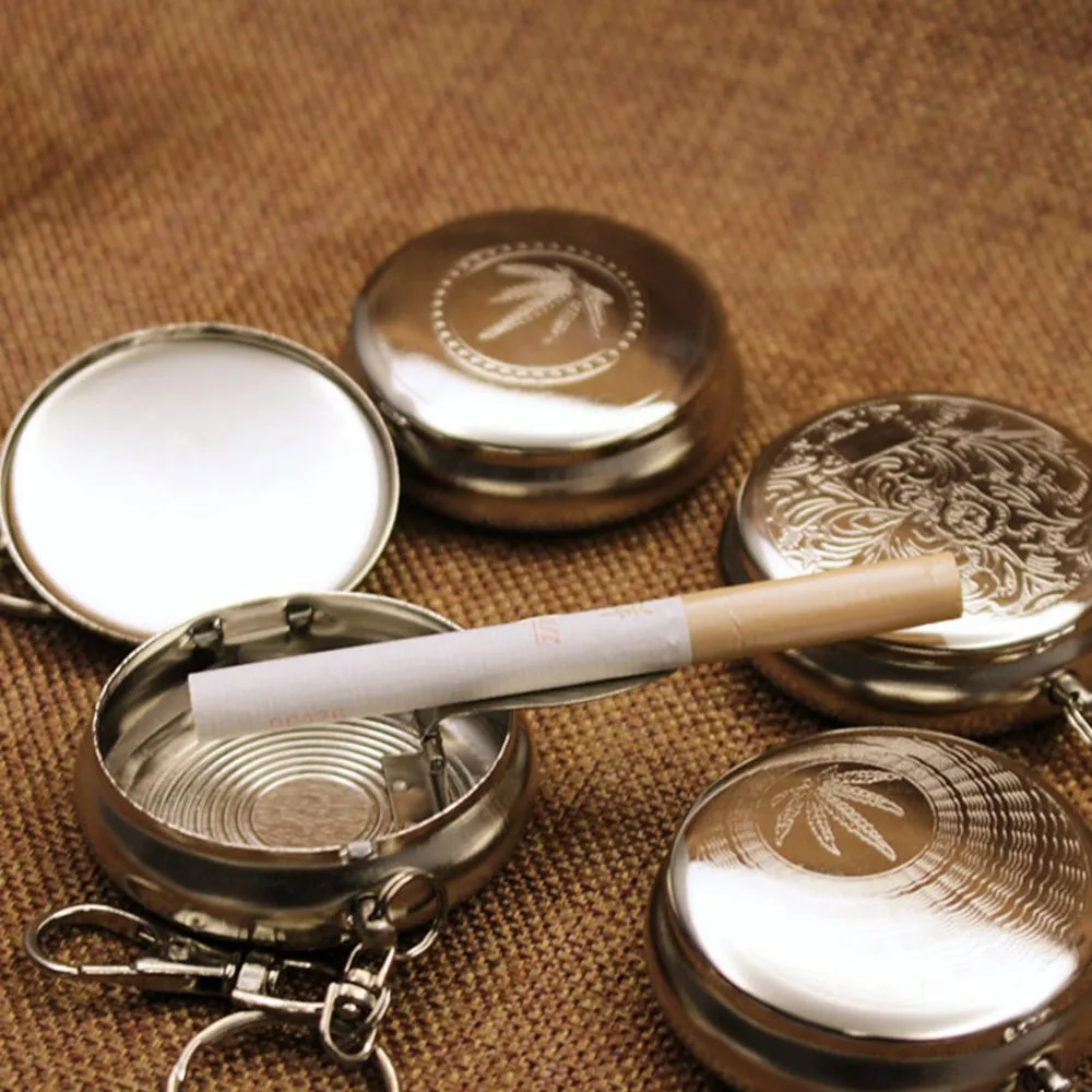 2PCS Portable Pocket Ashtrays Key Chain Small Metal Iron Keychain Ashtray with Lid Outdoors Vehicle Personal Cigarette Ashtray
2PCS Portable Pocket Ashtrays Key Chain Small Metal Iron Keychain Ashtray with Lid Outdoors Vehicle Personal Cigarette Ashtray