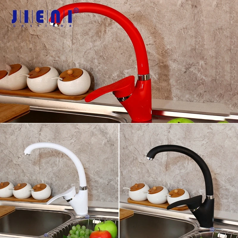 JIENI Red 360 Swivel Degree Rotation Kitchen Faucet 1 Handle for Kitchen Basin Sink Mixer Tap Black Painting Water Mixer Taps
JIENI Red 360 Swivel Degree Rotation Kitchen Faucet 1 Handle for Kitchen Basin Sink Mixer Tap Black Painting Water Mixer Taps