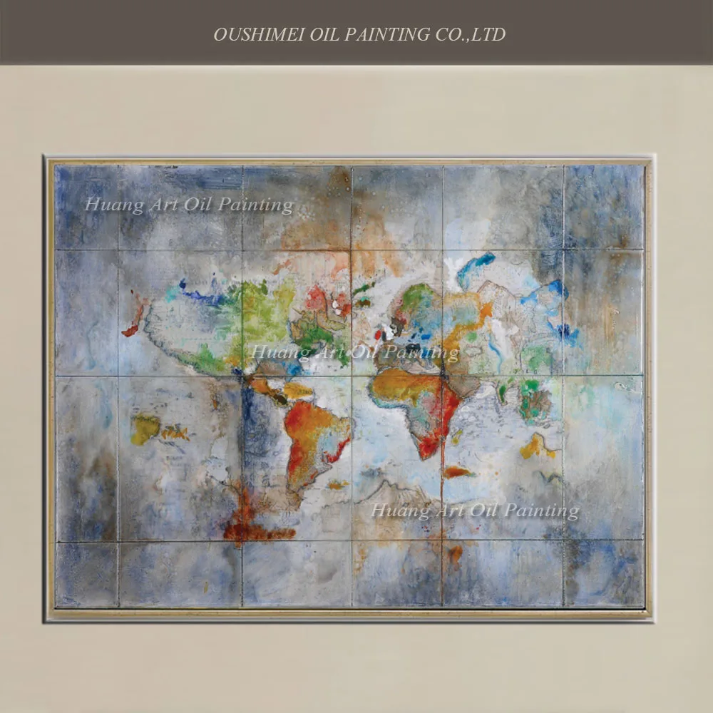 New Hand Painted Modern Landscape Oil Painting Wall Decor Abstract The World Map Painting On Canvas For Living Room Hotel Decor
New Hand Painted Modern Landscape Oil Painting Wall Decor Abstract The World Map Painting On Canvas For Living Room Hotel Decor