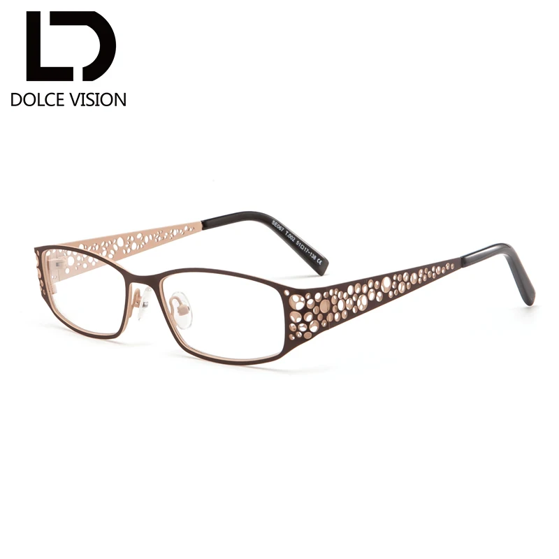 DOLCE VISION Oval Metal Women Glasses Optical Hollow Dot Prescription Photochromic Lenses Graduated Glasses Women Spectacles New
DOLCE VISION Oval Metal Women Glasses Optical Hollow Dot Prescription Photochromic Lenses Graduated Glasses Women Spectacles New