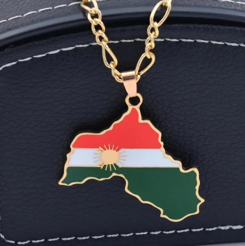 Cross-border jewelry for hot Kurdish map necklace creative men hip hop luxury high quality pendant necklace
Cross-border jewelry for hot Kurdish map necklace creative men hip hop luxury high quality pendant necklace
