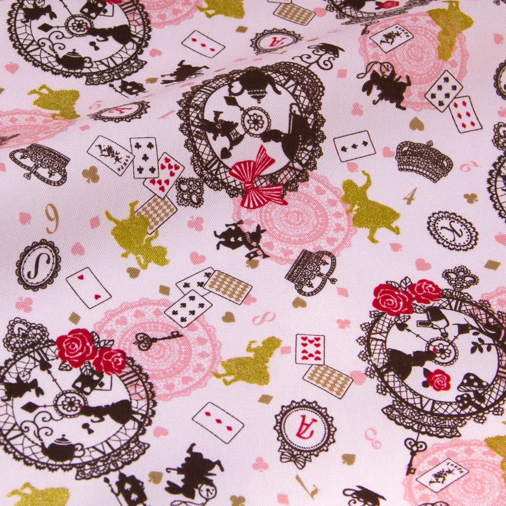 50cm*110cm New Arrival Japanese Kokka Bronzed Oxford Cotton Fabric Patchwork Quilting Fabric Retro Alice in Wonderland C
50cm*110cm New Arrival Japanese Kokka Bronzed Oxford Cotton Fabric Patchwork Quilting Fabric Retro Alice in Wonderland C