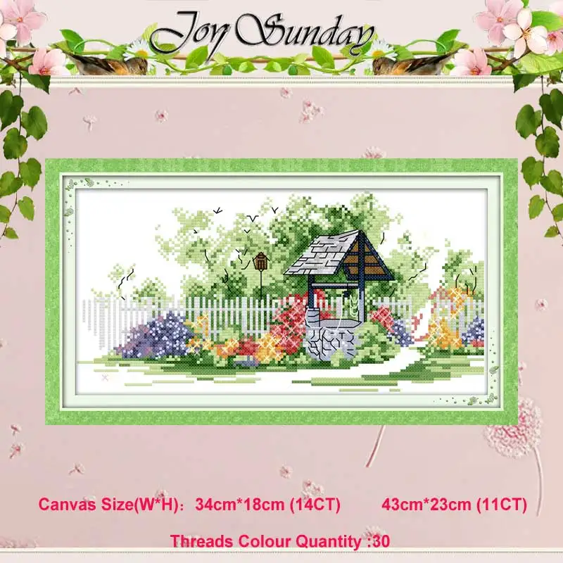 Well painting counted 11CT 14CT wholesale Cross Stitch Set Scenery DIY DMC Cross-stitch Kit Embroidery Needlework Home Decor
Well painting counted 11CT 14CT wholesale Cross Stitch Set Scenery DIY DMC Cross-stitch Kit Embroidery Needlework Home Decor
