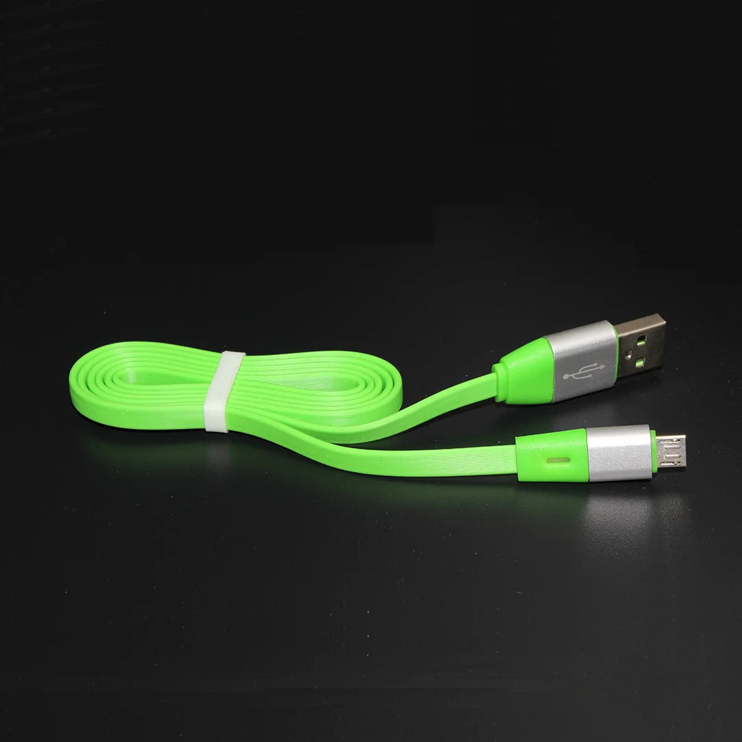 

High quality New 1m 3ft LED cable Micro USB Date Cable with LED Lighting Fast Charging 2A Power Sync