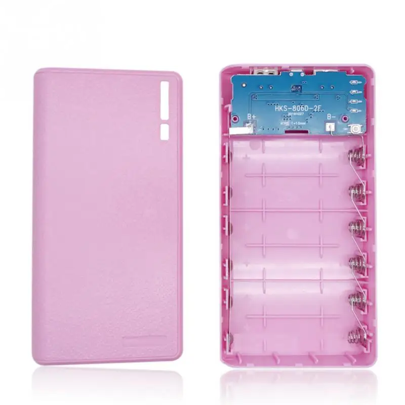 Portable Plastic 4/6PCS 18650 Batteries Power Bank Micro USB DC 5V 1A Input Outer Case USB Charging Battery Box Case
Portable Plastic 4/6PCS 18650 Batteries Power Bank Micro USB DC 5V 1A Input Outer Case USB Charging Battery Box Case