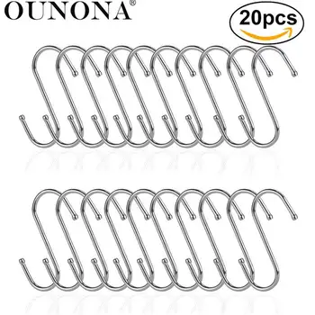 OUNONA 20pcs Pegboard Ceiling Suspend Chain S Hooks Shelf Display Merchandiser Strip Hanger Banner Signs
OUNONA 20pcs Pegboard Ceiling Suspend Chain S Hooks Shelf Display Merchandiser Strip Hanger Banner Signs