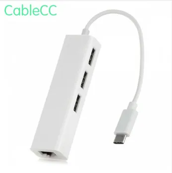 USB 3.1 Type C USB-C Multiple 3 Ports Hub with Ethernet Network LAN Adapter For Macbook & Chromebook
USB 3.1 Type C USB-C Multiple 3 Ports Hub with Ethernet Network LAN Adapter For Macbook & Chromebook