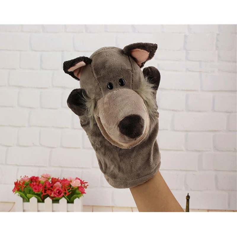 New Arrival Hand Puppets Wolf Plush Velour Animals Hand Puppets for Kid Child Gifts Learning Aid Toy Wholesale 24*24CM
New Arrival Hand Puppets Wolf Plush Velour Animals Hand Puppets for Kid Child Gifts Learning Aid Toy Wholesale 24*24CM