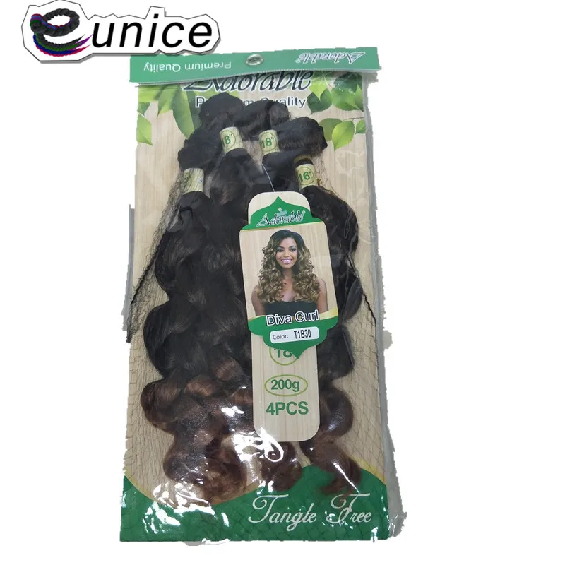 Eunice Loose Wave Hairs Bundles 4Pcs/Pack 16 16 18 18 inches Heat Resistant Pure Color 1B #2 Sew-in Synthetic Hair Extensions
Eunice Loose Wave Hairs Bundles 4Pcs/Pack 16 16 18 18 inches Heat Resistant Pure Color 1B #2 Sew-in Synthetic Hair Extensions
