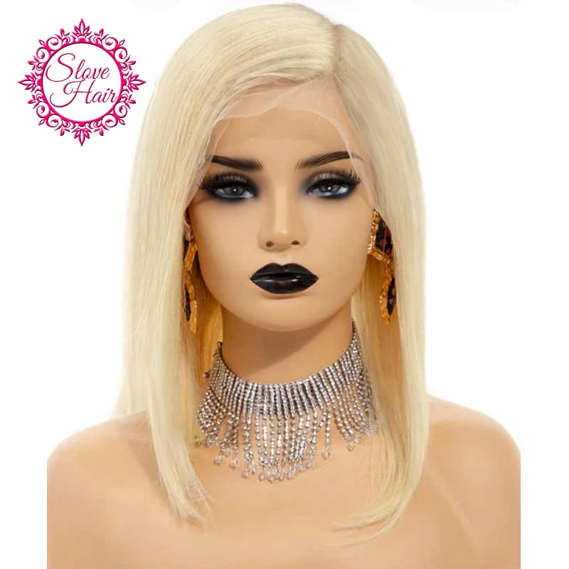 Ombre Short Bob Wigs Remy Brazilian Lace Front Human Hair Wigs For Women Blonde 613 T1B/613 Frontal Plucked With Baby Hair Slove
Ombre Short Bob Wigs Remy Brazilian Lace Front Human Hair Wigs For Women Blonde 613 T1B/613 Frontal Plucked With Baby Hair Slove