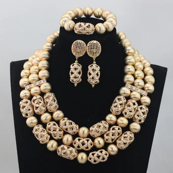 Splendid Dubai Gold Beaded Wedding Jewelry Sets for Brides Gold Costume Necklace Set Christmas Gift Free Shipping WD654
Splendid Dubai Gold Beaded Wedding Jewelry Sets for Brides Gold Costume Necklace Set Christmas Gift Free Shipping WD654