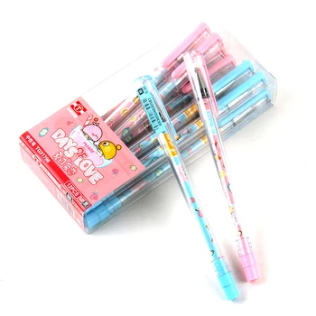 4 pcs Gel Pens Kawai Days of love black colored gel-inkpens for writing Cute stationery office school supplies 
4 pcs Gel Pens Kawai Days of love black colored gel-inkpens for writing Cute stationery office school supplies