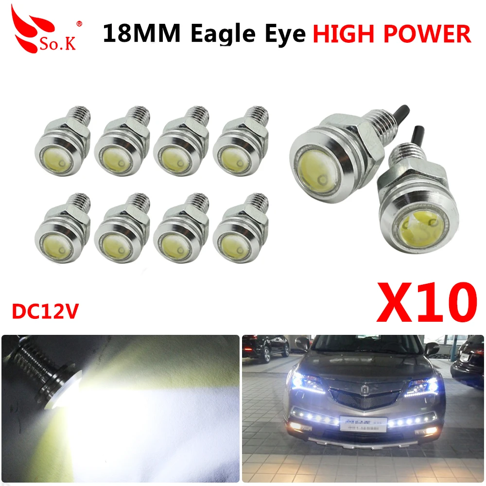 10pcs 18mm LED Eagle Eye 12V DRL High Power White Daytime Running Lights Car Auto Parking Stop Backup Turn Signal Light Fog Lamp
10pcs 18mm LED Eagle Eye 12V DRL High Power White Daytime Running Lights Car Auto Parking Stop Backup Turn Signal Light Fog Lamp