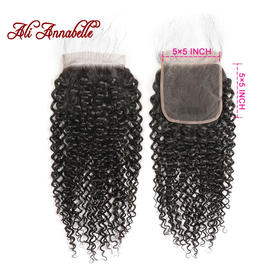 ALI ANNABELLE HAIR Brazilian Kinky Curly Human Hair Lace Closure 5*5 Swiss Lace 10-20 Inch Lace Closure with Baby Hair Remy
ALI ANNABELLE HAIR Brazilian Kinky Curly Human Hair Lace Closure 5*5 Swiss Lace 10-20 Inch Lace Closure with Baby Hair Remy