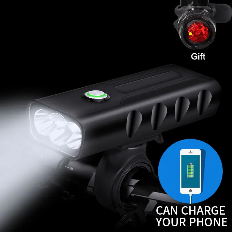 2*T6/L2 or 3*T6/L2 Multifunctional Bright LED 3 Light Modes Waterproof Rechargeable Flashlight Bicycle Light with Tail Light
2*T6/L2 or 3*T6/L2 Multifunctional Bright LED 3 Light Modes Waterproof Rechargeable Flashlight Bicycle Light with Tail Light