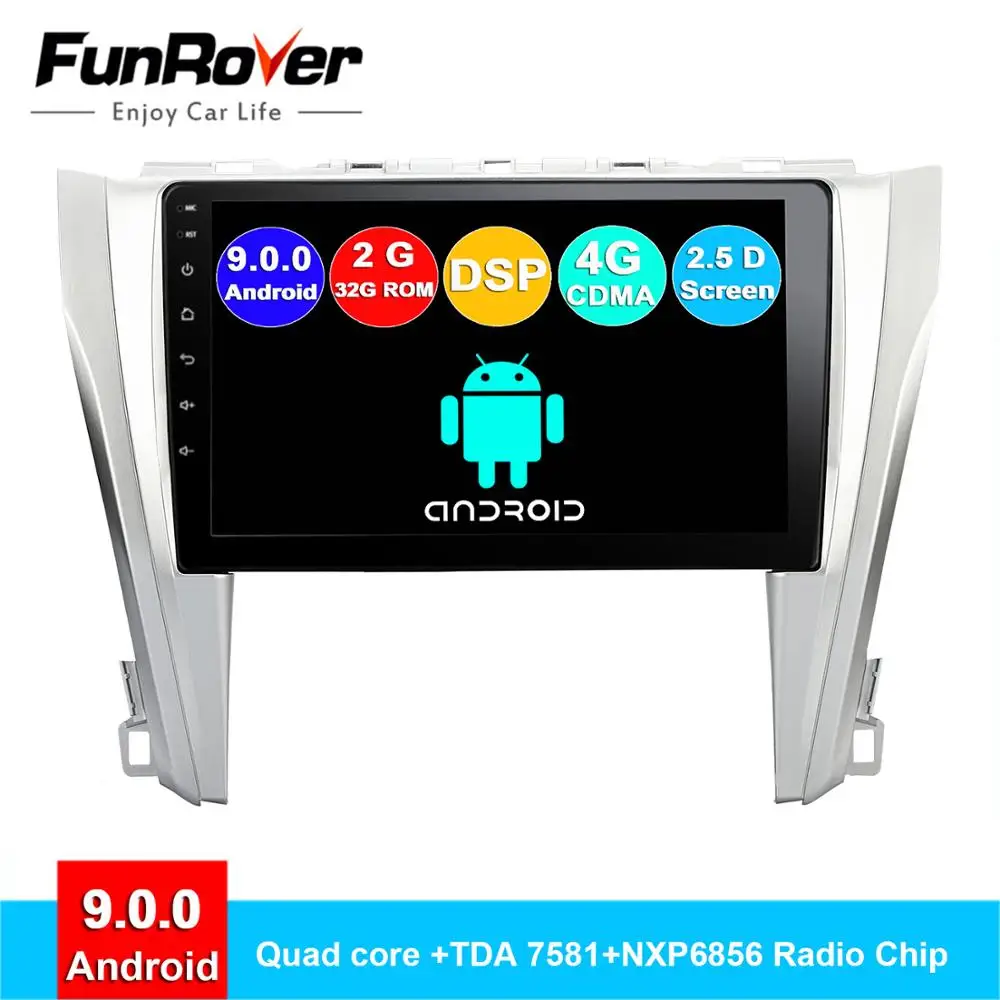 FUNROVER 2.5D+IPS android 9.0 car dvd multimedia For Toyota Camry 55 2015-2017 radio gps navigation system navi stereo DSP RDS
FUNROVER 2.5D+IPS android 9.0 car dvd multimedia For Toyota Camry 55 2015-2017 radio gps navigation system navi stereo DSP RDS