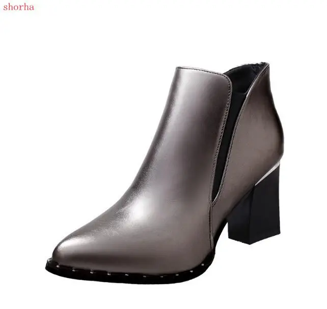 New Classic fashion Woman Ankle Boots High heels Shoes Poined Toe Silver Heeled Pumps autumn Winter Shoes Ladies boots
New Classic fashion Woman Ankle Boots High heels Shoes Poined Toe Silver Heeled Pumps autumn Winter Shoes Ladies boots