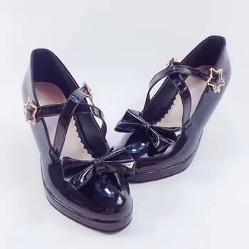 6.3cm High Heels Black Butterfly Lolita Pumps Sweet Lady Lolita Cosplay Party Shoes Pointed Toe 
6.3cm High Heels Black Butterfly Lolita Pumps Sweet Lady Lolita Cosplay Party Shoes Pointed Toe