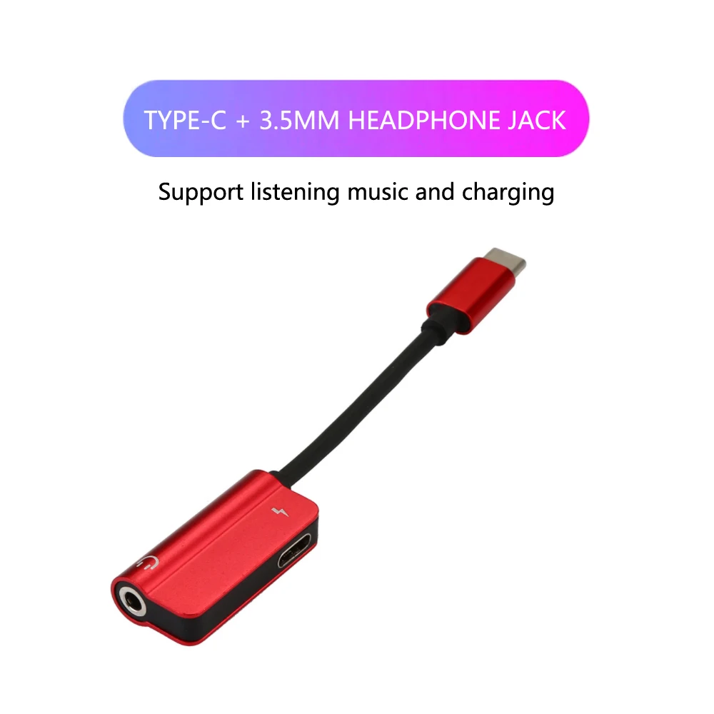 Usb Type C Adapter Charger Audio Cable 2 In 1 Type-C To 3.5mm Jack Headphone Aux Converter For Samsung Xiaomi Huawei | Электроника