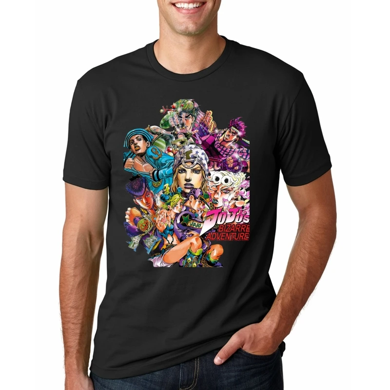 JoJo Bizarre Adventure All Star T Shirt Design Manga Anime T-shirt Cool Novelty Funny Tshirt Style Men Women Printed Fashion Tee
JoJo Bizarre Adventure All Star T Shirt Design Manga Anime T-shirt Cool Novelty Funny Tshirt Style Men Women Printed Fashion Tee