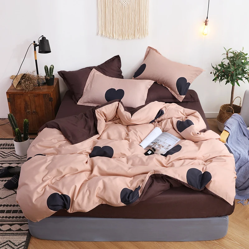 BEST.WENSD High-quality Modern style love bedding set 3-4pcs bed set duvet cover Coffee bed linen bedspread for girls Princess
BEST.WENSD High-quality Modern style love bedding set 3-4pcs bed set duvet cover Coffee bed linen bedspread for girls Princess